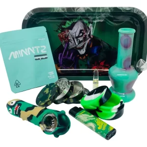 Pack Parafernalia Regalo, Mini Bong, Moledor, Bandeja Y Mas