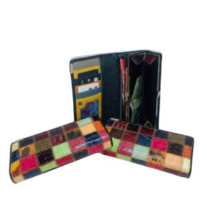 Billetera Tarjetero Mujer Patchwork