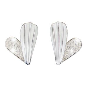 Aritos Plata Corazón