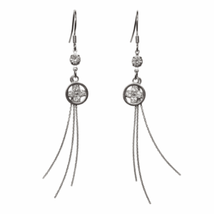 Aritos Flor y Cadenitas