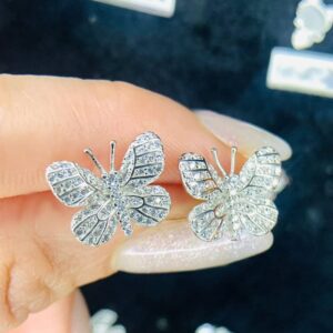Aritos Plata Mariposa