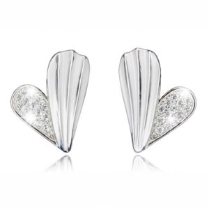 Aritos Plata Corazón