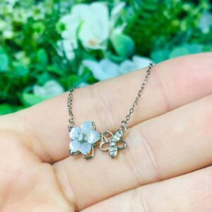 Collar Par de Flores