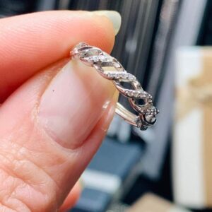 Anillo Plata 925 Trenzado Ajustable