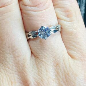 Anillo Plata 925 SolitarioTrenzado Ajustable
