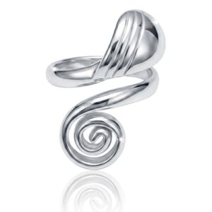 Anillo Plata 925 Espiral Ajustable
