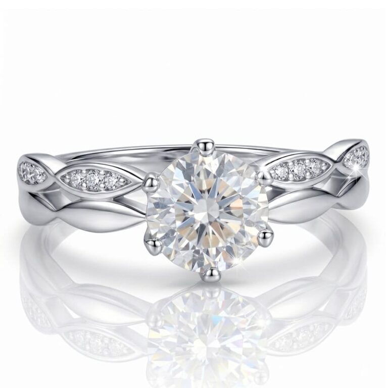 Anillo Plata 925 SolitarioTrenzado Ajustable