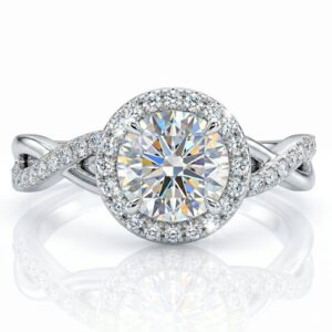 Anillo Plata 925 Circones Solitario Trenzado Ajustable