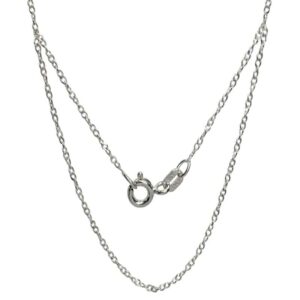 Cadena Plata Entorchada 40 cms