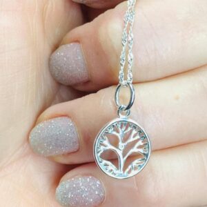 Dije Plata Árbol de la Vida Circular