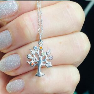 Dije Plata Arbol de la Vida Colores