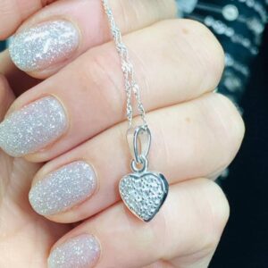 Dije Plata Corazón Abombado