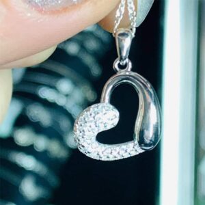 Dije Plata Corazón Dual