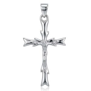 Dije Plata Crucifijo Gótico