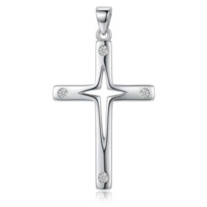 Dije Plata Cruz Calada 4 Circones