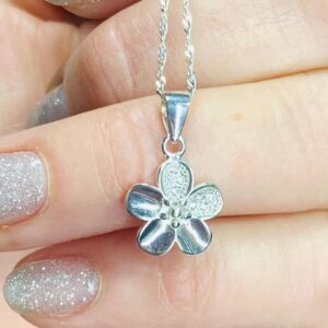 Dije Plata Flor 5 Pétalos
