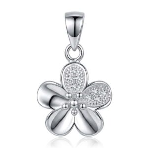 Dije Plata Flor 5 Pétalos