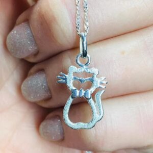 Dije Plata Gatito con Corbata