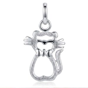 Dije Plata Gatito con Corbata