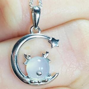 Dije Plata Luna y Reno