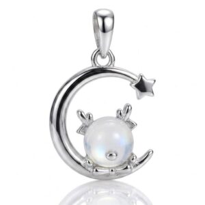 Dije Plata Luna y Reno