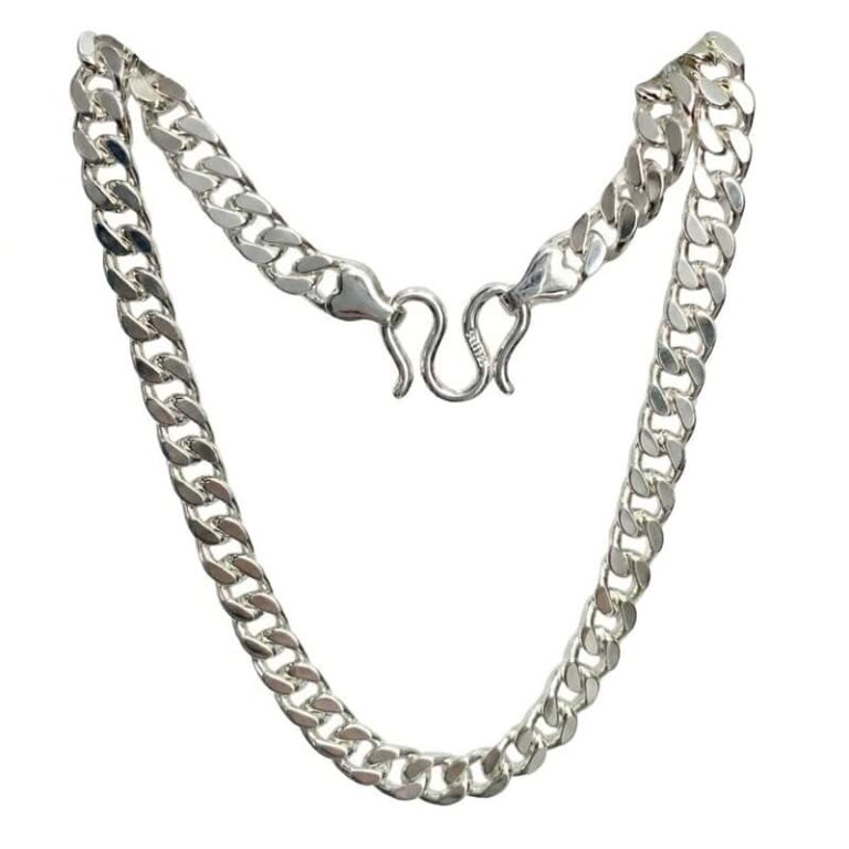 Cadena Plata Gourmet Broche S  50 cms
