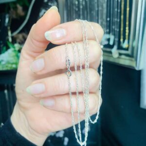 Cadena Plata Singapur 65 cms